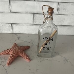 Message in a Bottle with Starfish decor
